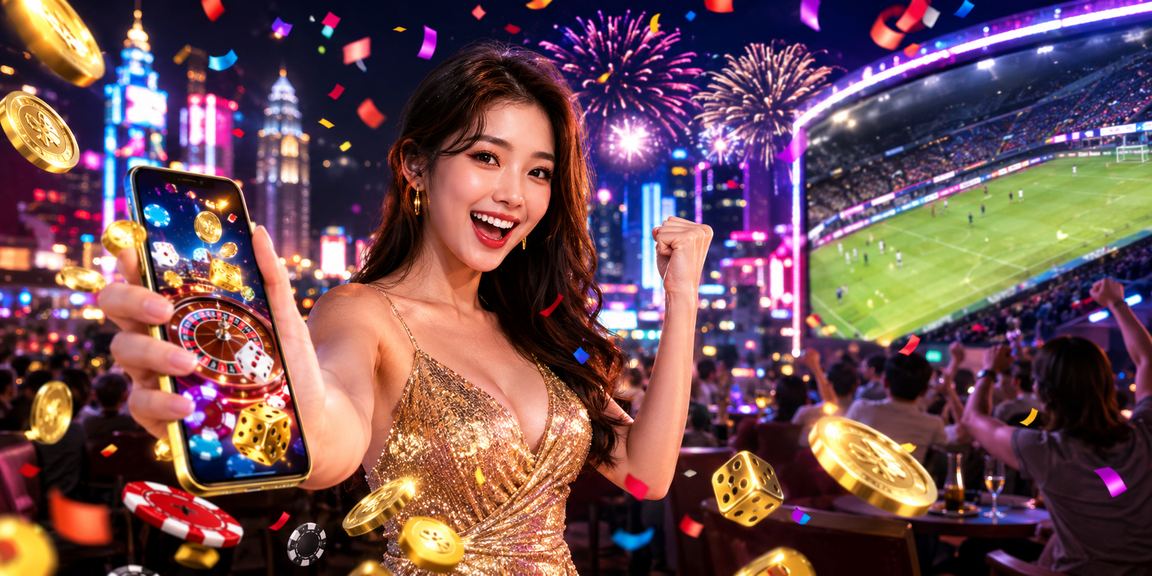 Pengguna Kuala Lumpur mengakses aplikasi kasino dalam talian dengan gaya moden Malaysia