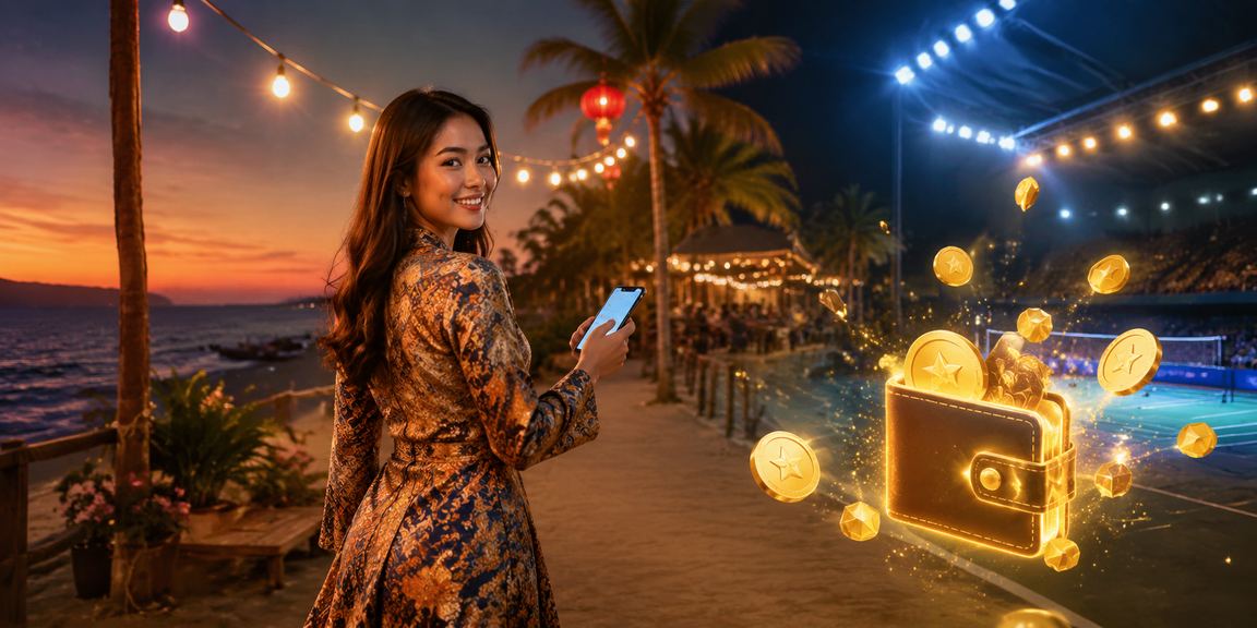 Pengguna Malaysia melakukan deposit dengan gaya batik tradisional untuk permainan kasino dalam talian